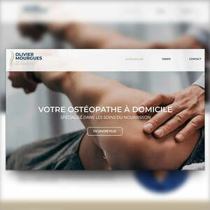 Refonte du site vitrine d'Olivier Mourgues, ostéopathe à domicile dans le 34