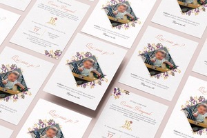 Création d'une invitation d'anniversaire personnalisée pour les 18 ans de cette jeune femme