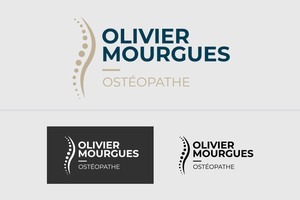 Création de logtype et déclinaison noir et blanc pour Olivier Mourgues