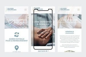 Refonte de site web pour Olivier Mourgues Ostépathe à domicile