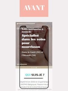 Avant la refonte du site internet d'Olivier Mourgues