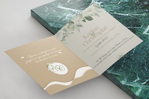 Invitation sur-mesure de mariage à Saint-Romain-le-Puy dans la Loire