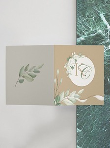 Création d'un faire-part de mariage thème champêtre.