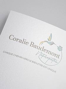 Création de logo pour Coralie Baudemont naturopathe