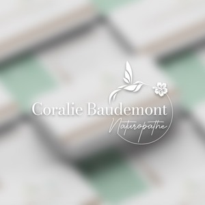 Création identité visuelle unique pour Coralie Baudemont Naturopathe