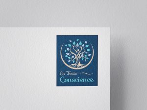 Création d'identité visuelle En Toute Conscience, entreprise de bien-être dans la Loire (42)